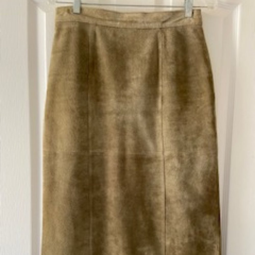 Midi Suede Skirt